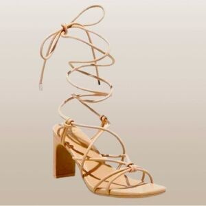 A New Day, sold at Target. 2.5" block heels.
Neutral beige/ light tan.​​​​
